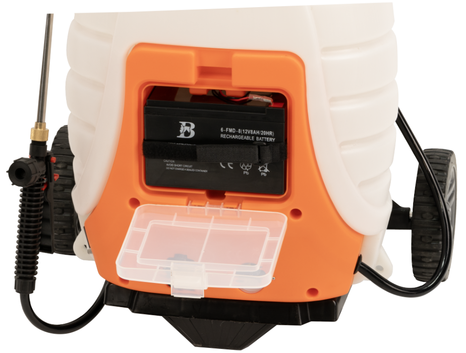 Pompă de stropit cu acumulator și roți – 18L [6]