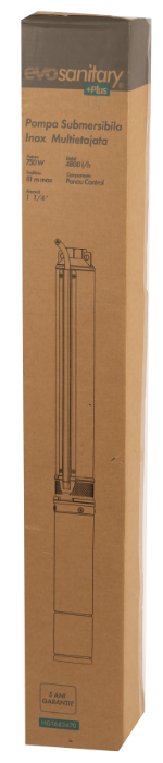 Pompă submersibilă 750W inox 12 turbine pentru foraje adânci [2]