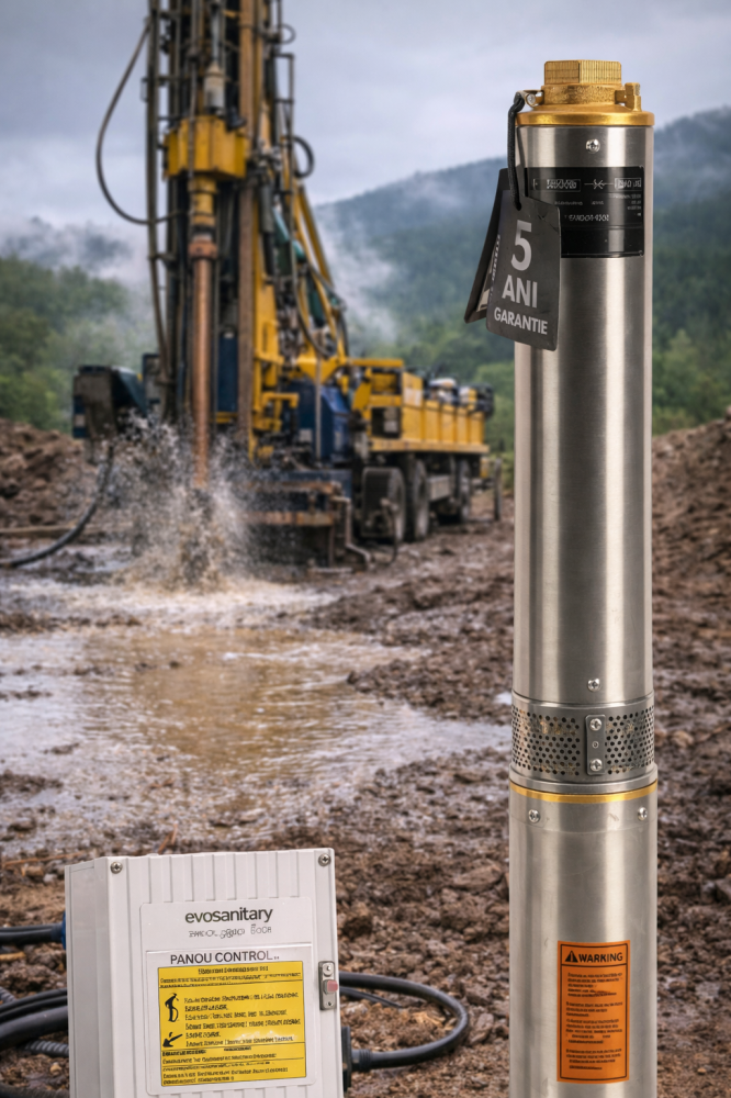 Pompă submersibilă 750W inox 12 turbine pentru foraje adânci [3]