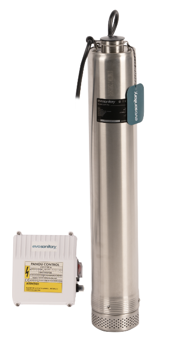 Pompa submersibilă inox Evosanitary 750W – 6 turbine, 53m , absortie inferioara [1]