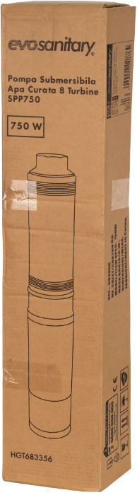 Pompa Submersibilă 750W cu 8 Turbine + Prescontrol Electronic | Debit 4000 l/h, 54 m [8]