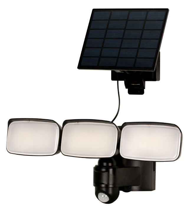 Proiector Solar Reglabil 3 BecurI, 1100 Lm, IP44 - Evotools [1]