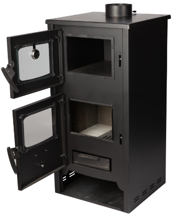 Șemineu pe Lemne cu Cuptor și Termometru 12.2 kW EcoDesign [3]