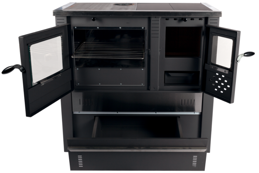 Sobă pe Lemne cu Plită și Cuptor Inox 10.5 kW | Încălzire & Gătit [3]