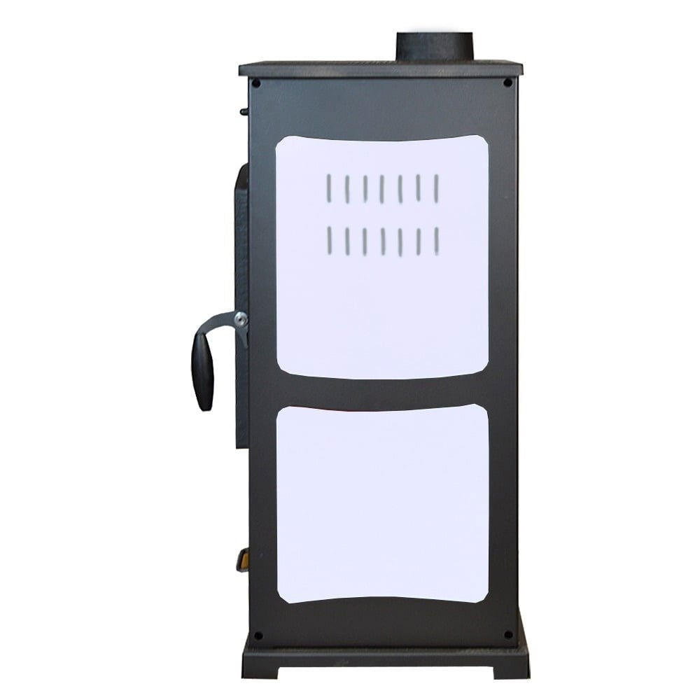 Sobă pe lemne Termax Bunica 8.45 kW – din fontă, albă [2]