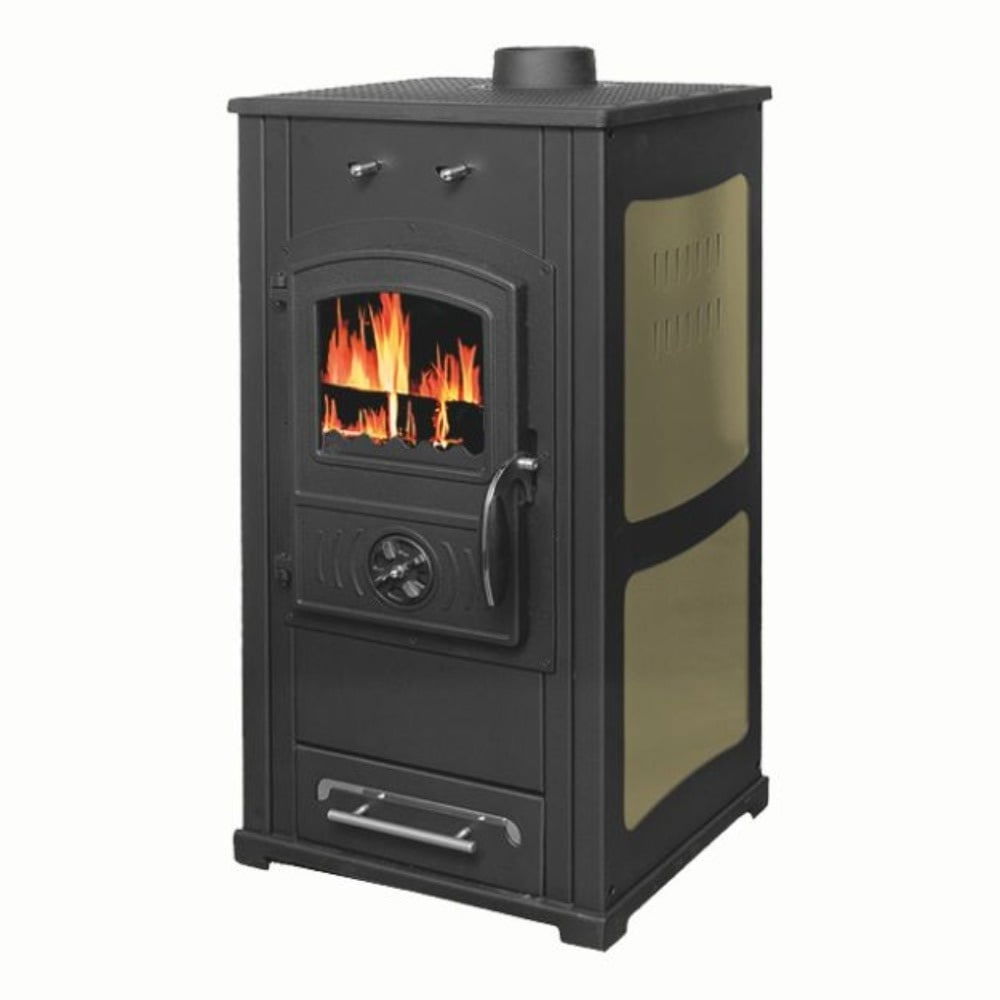 Sobă pe lemne Termax Bunica 8.45 kW – fontă masivă, maro [1]