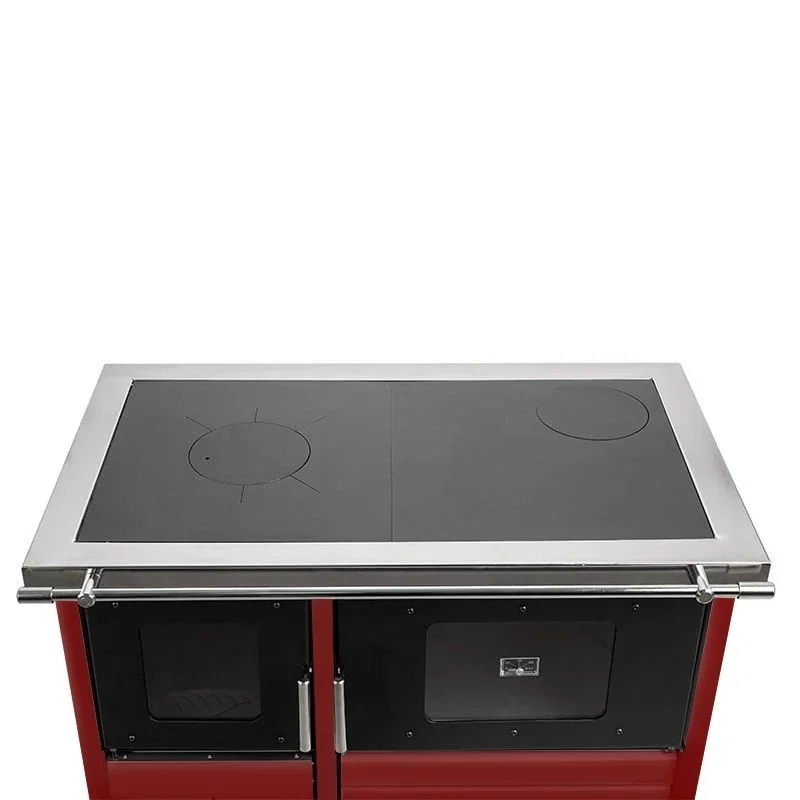 Termosoba pe lemne Termax Maria 25 kW cu plita si cuptor alba [4]