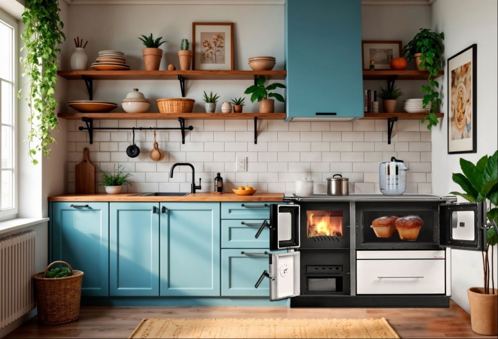 Termosobă Termax Maria 25 kW (150m2) – Sobă pe lemne cu încălzire și cuptor integrat [6]