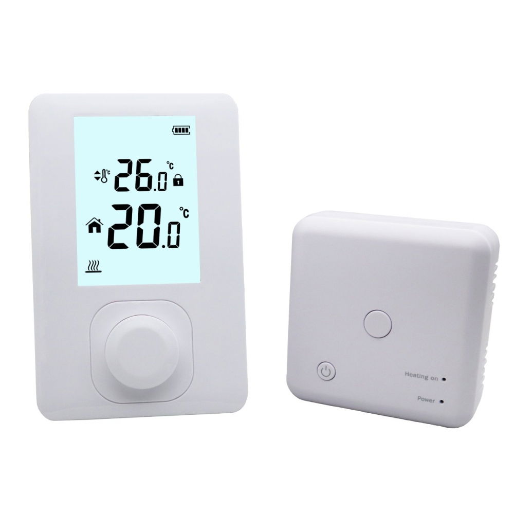 Termostat ambiental wireless KOPH 303RF, neprogramabil, pentru centrale termice – control temperatura 5-45°C [1]