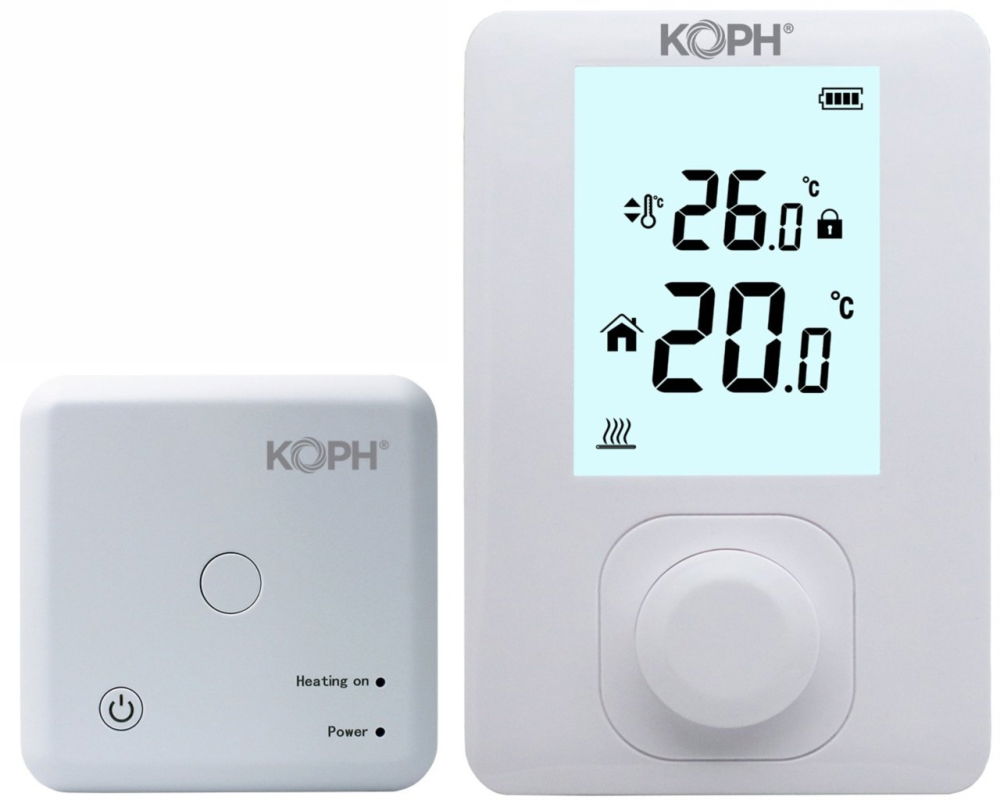 Termostat ambiental wireless KOPH 303RF, neprogramabil, pentru centrale termice – control temperatura 5-45°C [3]