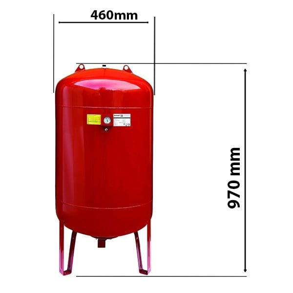 Vas Expansiune 100L Termax cu Manometru | Racord 1 1/4" | Pentru Sisteme de Încălzire [2]