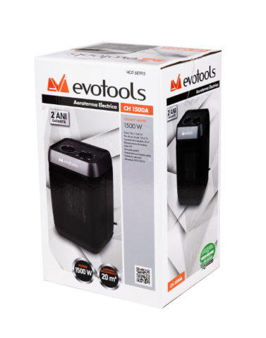 Aeroterma ceramică Evotools 1500W – încălzire rapidă și sigură [3]