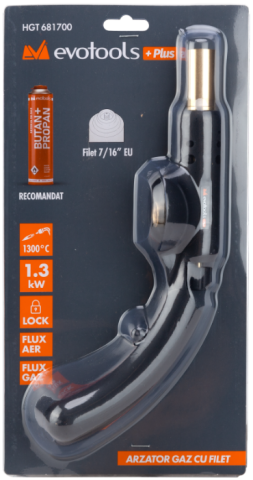 Arzător Gaz cu Filet și Aprindere Piezo – EvoTools +Plus [1]