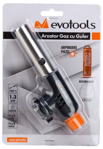 Arzător Gaz cu Guler și Aprindere PIEZO – Compact și Fiabil [1]