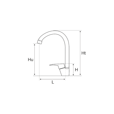 Baterie bucătărie tip lebădă 40 mm | 3 ANI [3]