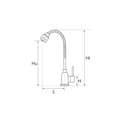 Baterie bucătărie cu pipă flexibilă | 3 ANI [2]