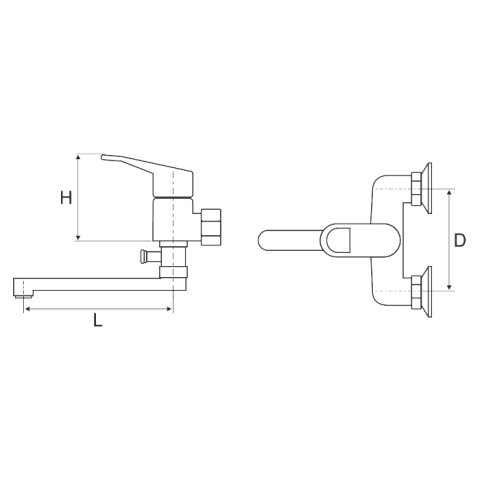 Baterie cadă duș pipă 23 cm | 3 ANI [2]
