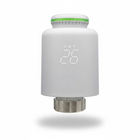 Termostate si automatizari - Cap termostatic WiFi Smart pentru calorifer – control prin aplicație mobilă, afișaj digital LED, filet M30x1.5