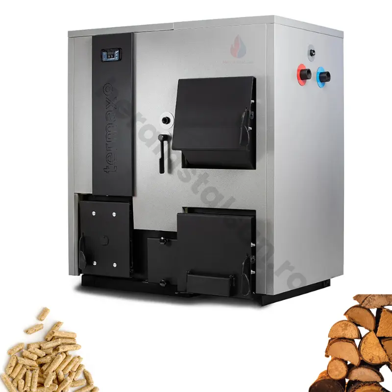 Centrale termice pe pelet - Centrală mixtă lemne și peleți Termax Combo 35 kW – pentru 230 m²