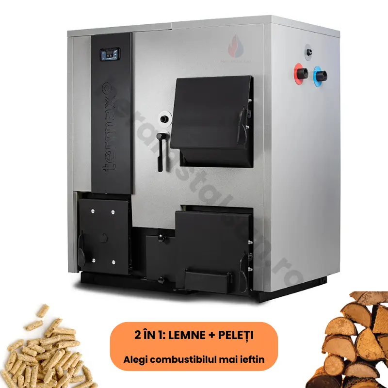 Centrală mixtă lemne și peleți Termax Combo 35 kW – pentru 230 m² [1]