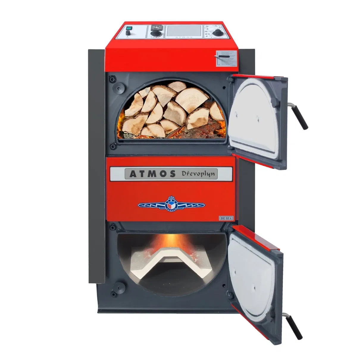 Centrale termice pe lemn - Centrală pe combustibil solid ATMOS DC32S – Eficiență 92%, Gazeificare lemn