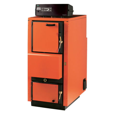 Surse de încălzire - Arca Aspiro 29RI INOX – Centrală pe lemne 30 kW | Garanție 10 ani