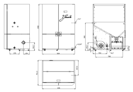 Cazan compact pe peleți GRANDE R-C 28 kW din oțel – randament >92% [6]