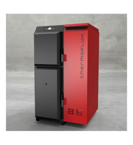 Centrale termice pe pelet - Centrala pe peleți/lemn Thermoflux Pelling 35 Maxi – rezervor dreapta, 35 kW