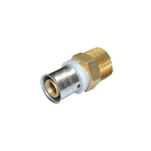 Țevi și fitinguri - Conector PEXAL 16 x 1/2” EXT Press COMISA – Racord Multistrat