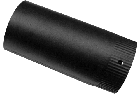 Accesorii sobe - Burlan Emailat Mat D120 L900 Negru | Grosime 0.3/0.35 mm