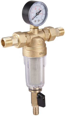 Filtru Impurități cu Purjare 1/2" – Corp Alamă cu Sita Inox [1]