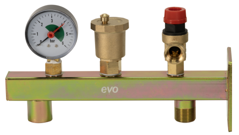 Grup de Siguranță Evosanitary – Supapă, Aerisitor și Manometru [1]