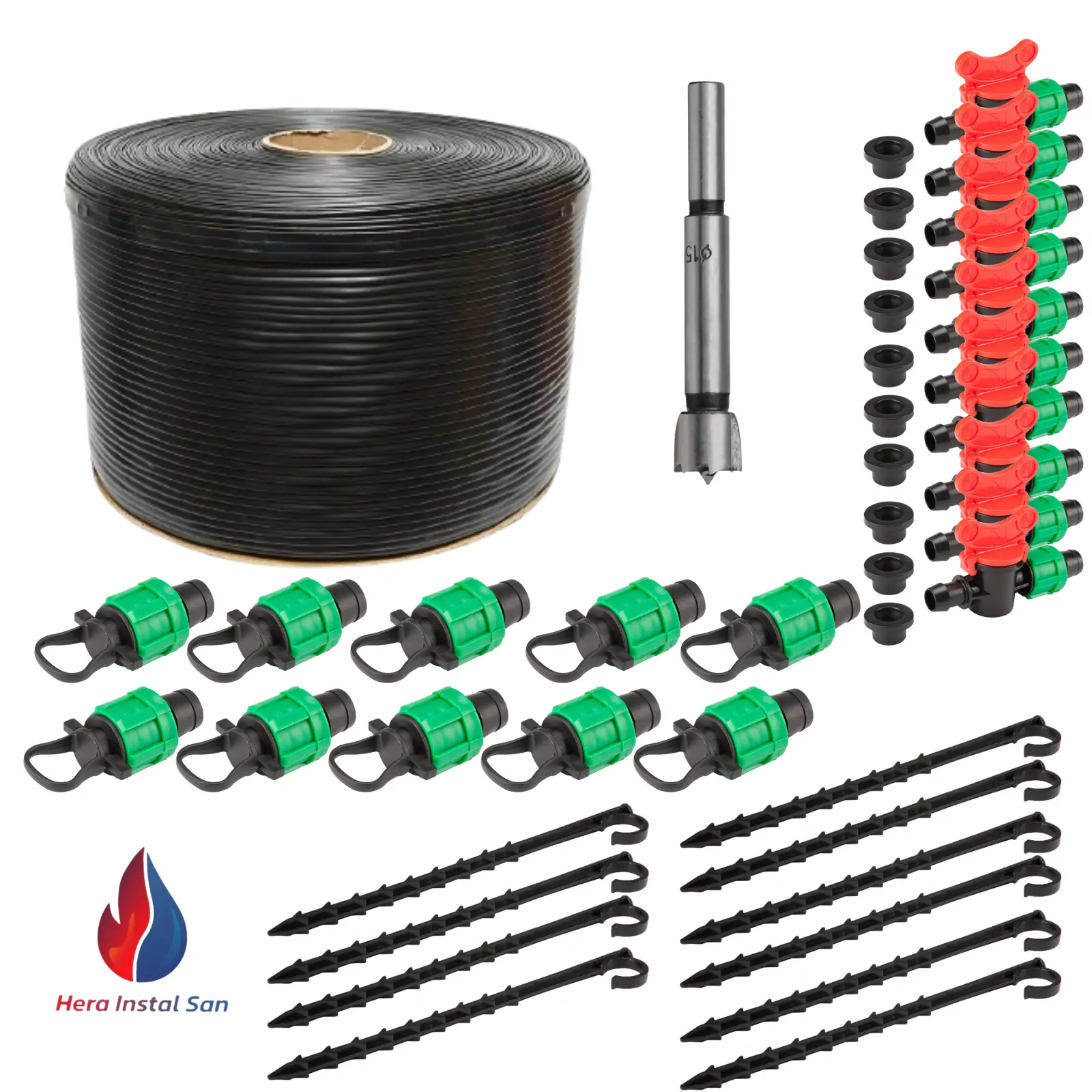 Kit bandă de picurare 200 m – irigare eficientă pentru solarii și grădină