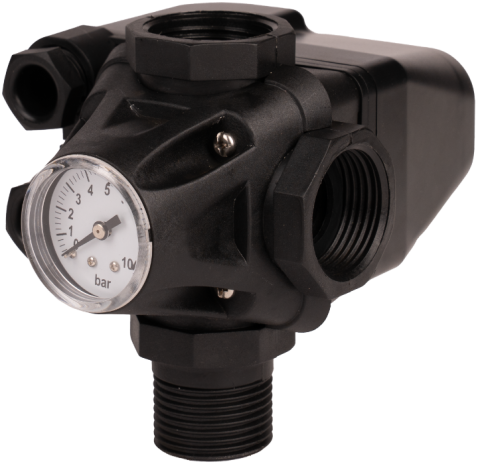Pompa submersibila 750W kit complet hidrofor + vas 24L pentru put/fantana [4]