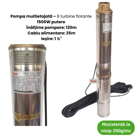 Kit Hidrofor 50L cu Pompa Submersibila 750W | Alimentare Apa Put [1]