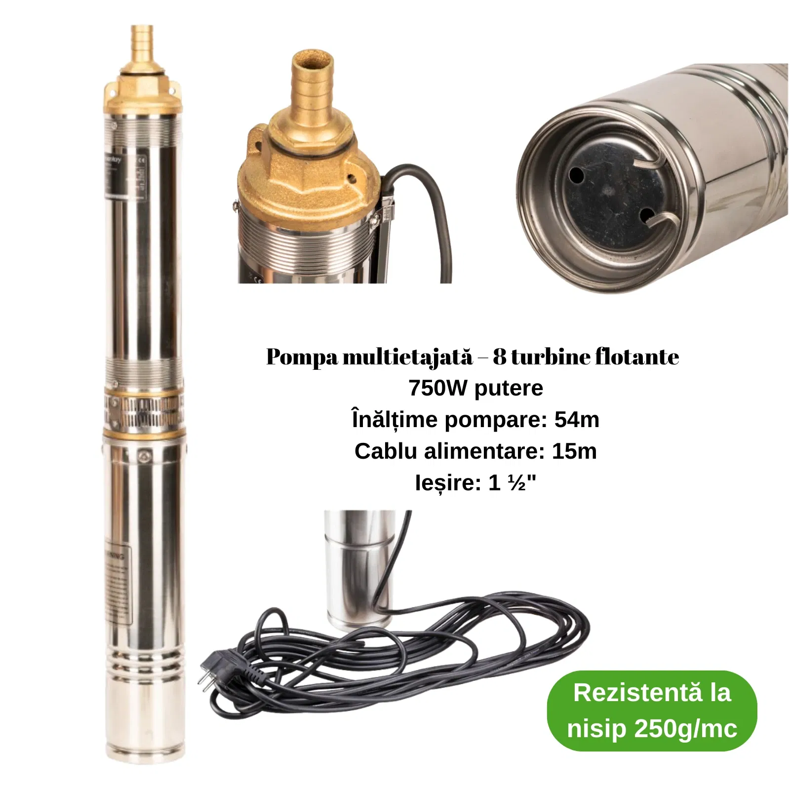 Kit Hidrofor 50L cu Pompa Submersibila 750W | Alimentare Apa Put [1]