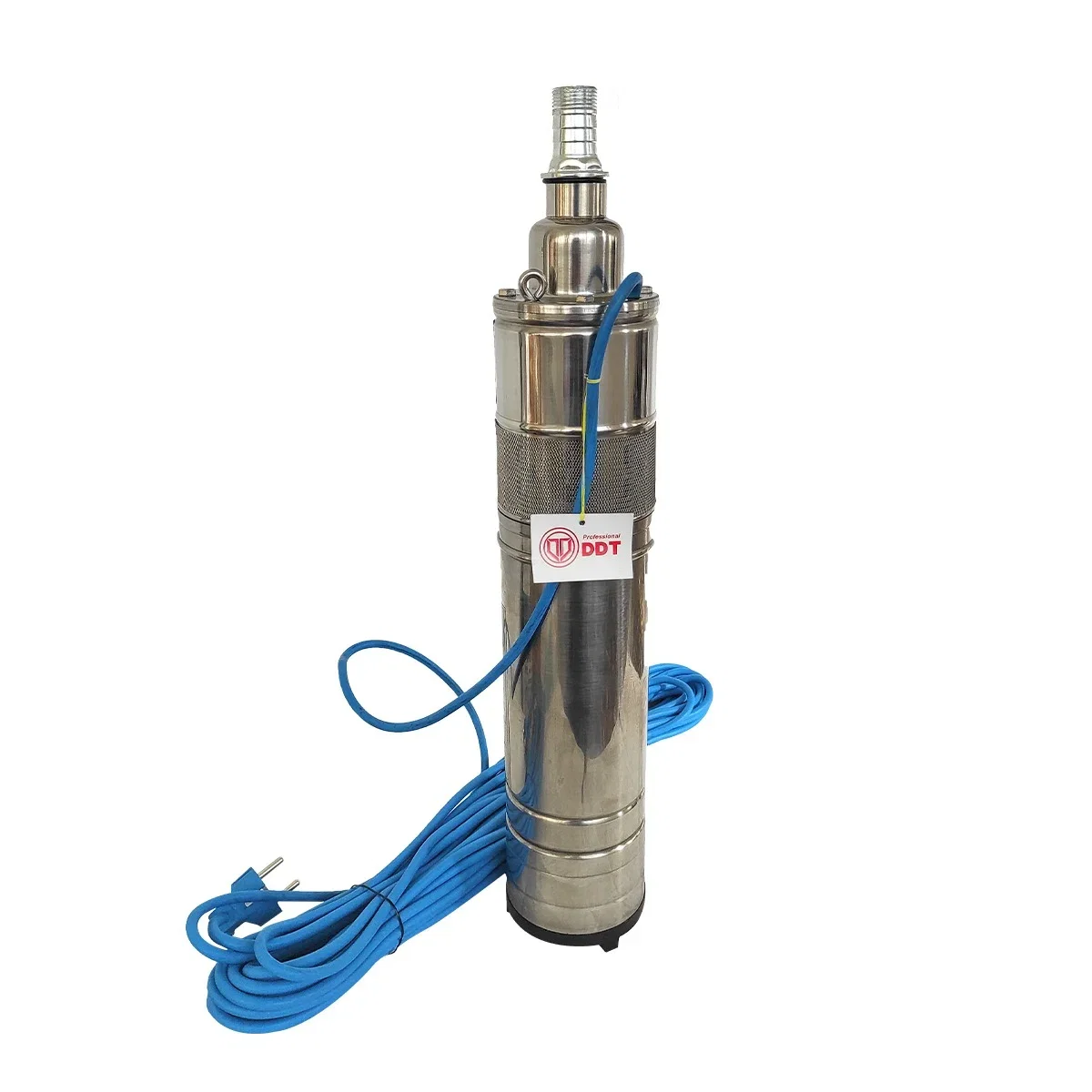 Kit pompă submersibilă 120m DDT QGD120 1100W + vas 24L + presostat | Sistem hidrofor complet [2]
