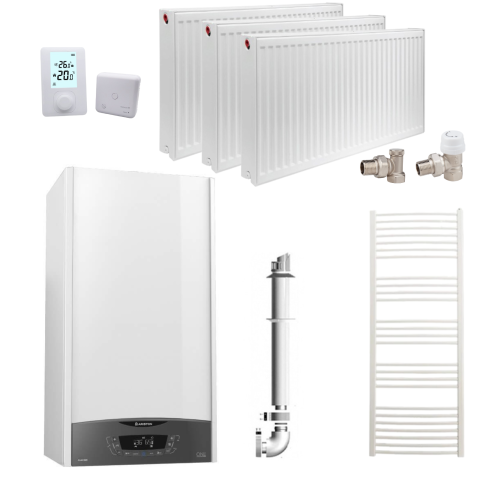 Centrale Termice pe Gaz - Pachet Apartament 2 Camere Ariston CLAS ONE WIFI 24 kW