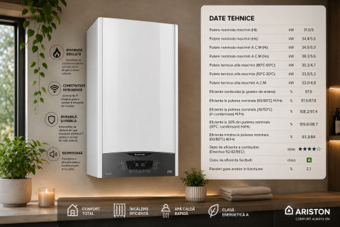 Pachet Apartament 2 Camere Ariston CLAS ONE WIFI 24 kW [1]