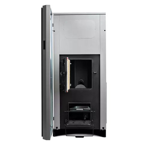 Pachet centrala cu peleti Termax Compact 30 kW, 200 mp, buncar peleti 90 kg, volum apa 70 litri, diametru cos fum ⌀80 mm, vas expansiune si pompa recirculare incluse [4]