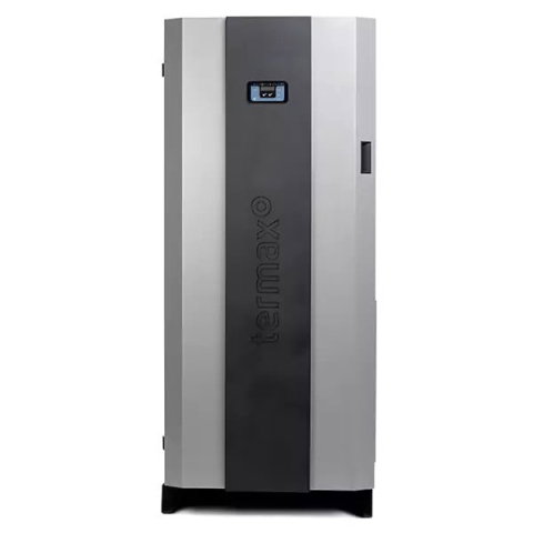 Pachet centrala cu peleti Termax Compact 30 kW, 200 mp, buncar peleti 90 kg, volum apa 70 litri, diametru cos fum ⌀80 mm, vas expansiune si pompa recirculare incluse [1]