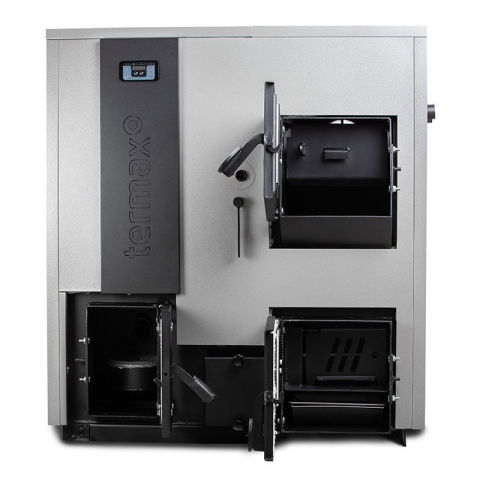 Pachet centrala mixta lemn/pelet Termax Combo 35 kW, volum manta apa 122 litri, Grup siguranta, Stabilizator tensiune, Termostat inteligent KOPH I302 si Aspirator cenusa 1000 W [2]