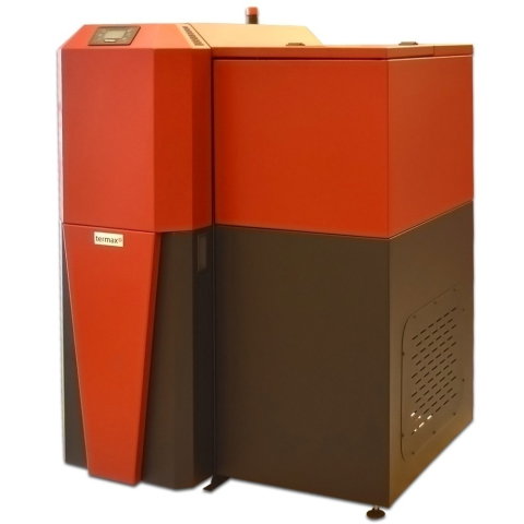 Pachet centrala mixta lemn/pelet Termax Tera 28 kW, 185 mp, buncar peleti 95 kg, volum manta apa 75 litri, diametru cos Ø120 mm [2]