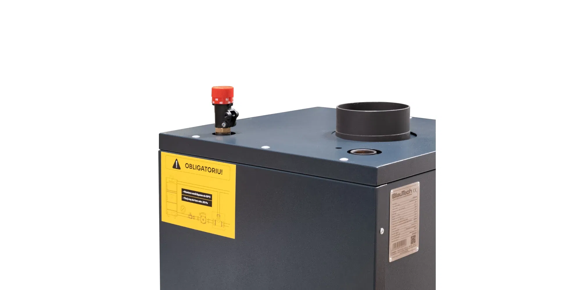 Pachet centrală pe lemne HeizTech 28 kW, controler Engo, pompă, termoventil ESBE, vas 24L și termoregulator tiraj [8]