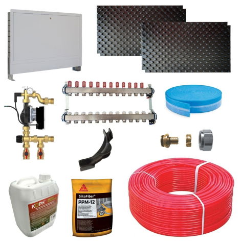 Pachete încălzire în pardoseală - Pachet Încălzire în Pardoseală Herz 120 mp – Sistem complet și eficient