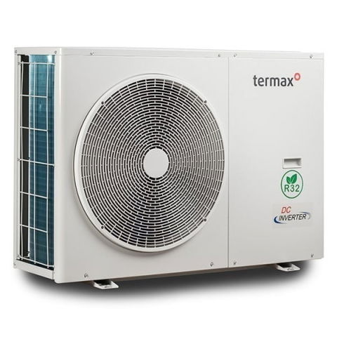 Pachet pompa de caldura Termax 12 kW, Wi-Fi, Alimentare Monofazica, Monobloc, Compresor Mitsubishi, Inverter + Vas amestec instalatii TESY V50, clasa energetica C, 3 bari + Robinet anti-inghet Caleffi [1]