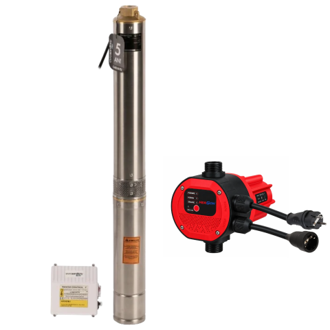 Pachete complete pompe submersibile - Pompa Submersibila 1100W Inox cu Prescontrol EvoSanitary EP14
