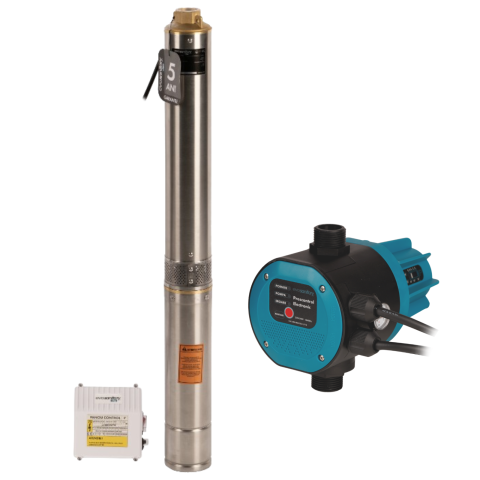 Pachete complete pompe submersibile - Pompa Submersibila 750W Inox 12 turbine + Prescontrol | EvoSanitary