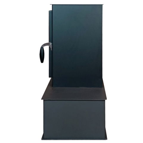 Pachet soba pe lemn Termax Mina, 9.47 kW, randament 84.32%, 60 m², spatiu depozitare lemne, Negru, set accesorii si aspirator cenusa [4]