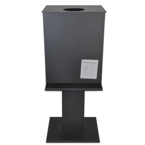 Pachet soba pe lemn Termax Vesta cu picior, 9.47 kW, randament 84.32%, 60 m², Negru, set accesorii, aspirator cenusa si suport lemne foc metalic Termax XL [4]